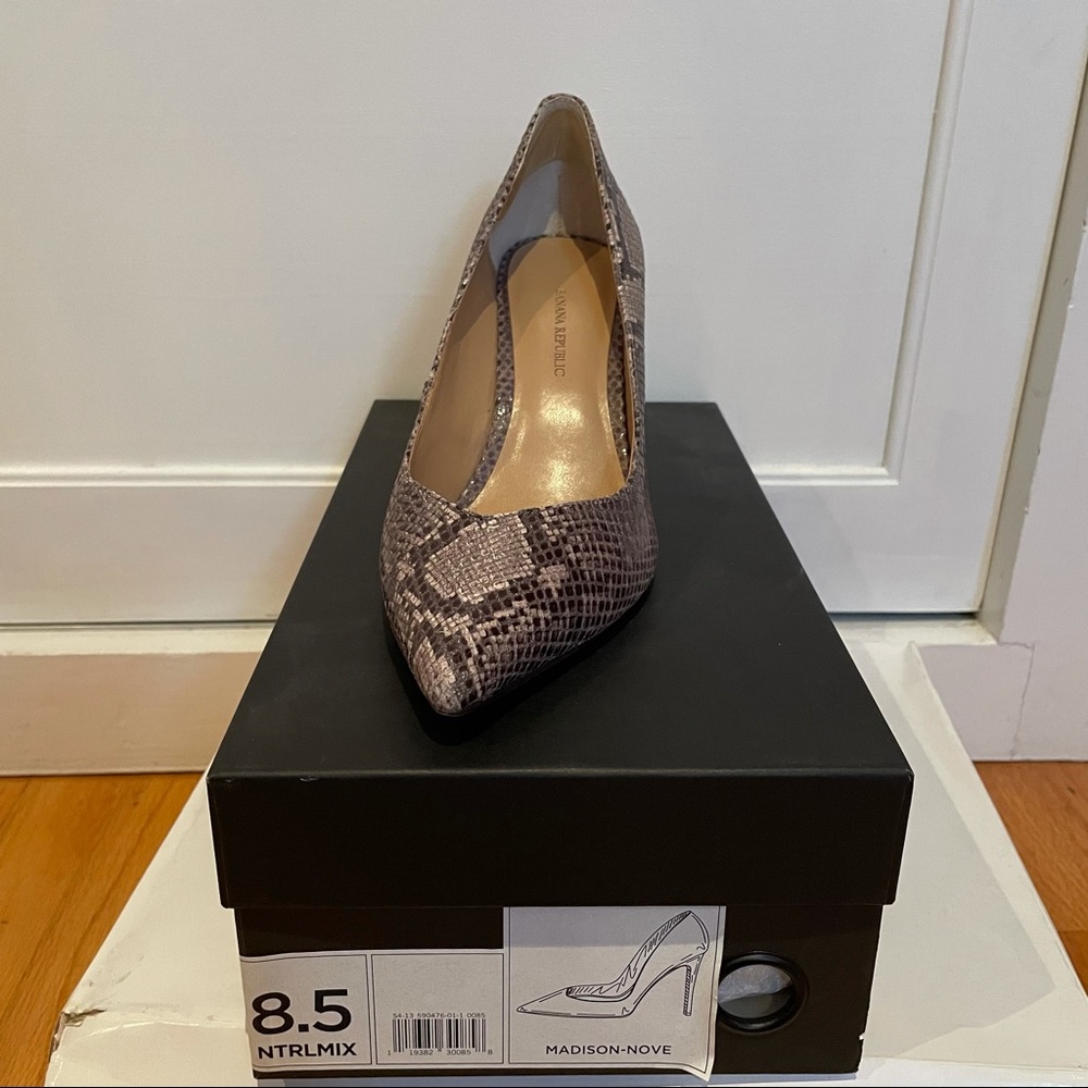 Snakeskin Pumps